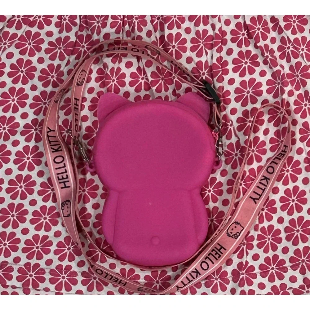 Hello Kitty Pink Crossbody Bag‎ Kids Purse Cute Girl Kawaii Fashion